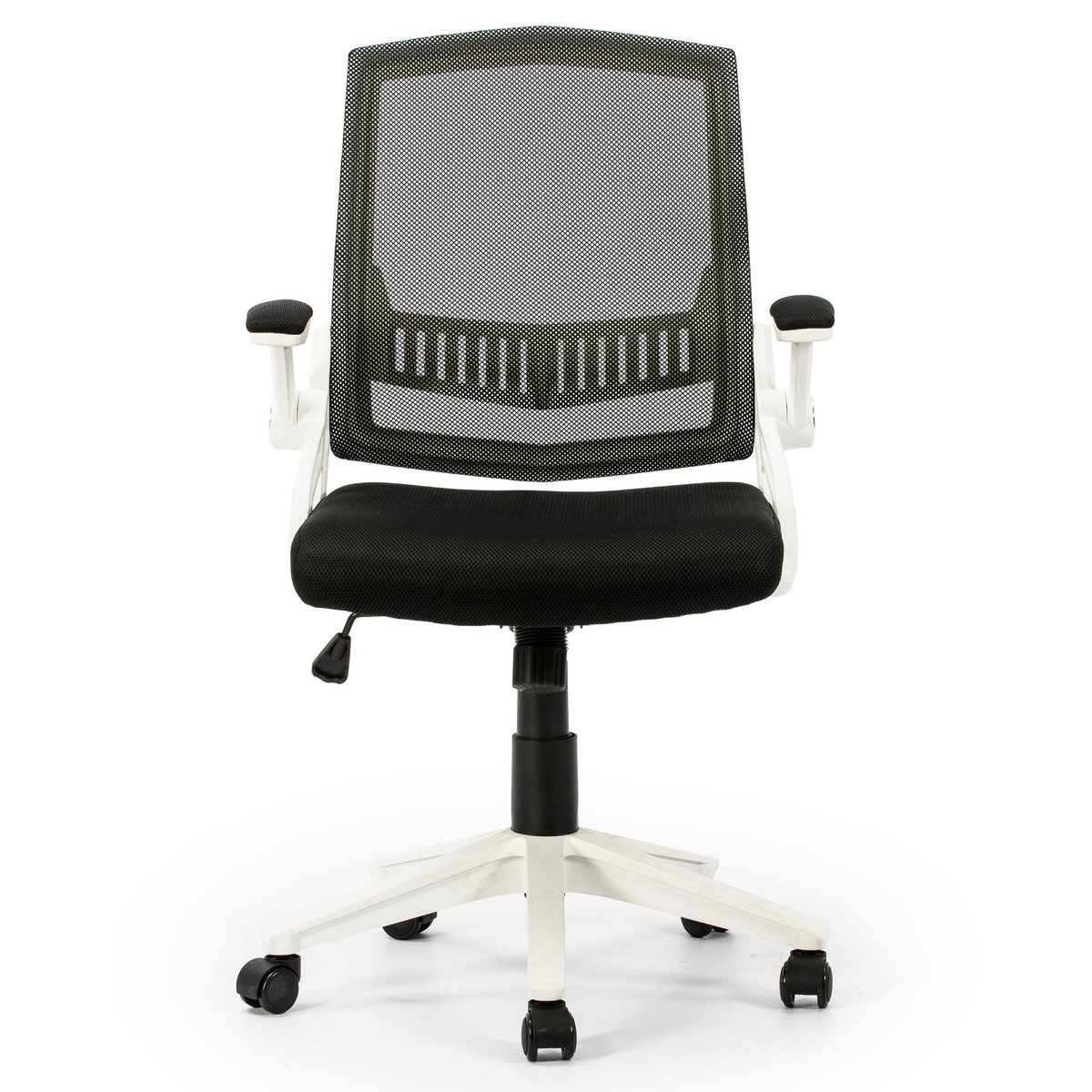 VS VENTA-STOCK Fauteuil de Bureau réglable et inclinable ERGOMAX, Tissu Maille, Couleur Blanc