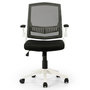 Voir la diapositive 2 : VS VENTA-STOCK Fauteuil de Bureau réglable et inclinable ERGOMAX, Tissu Maille, Couleur Blanc