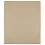 Voir la diapositive 1 : VIDAXL Drap-housse Jersey Taupe 90x200 cm Coton