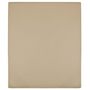 Voir la diapositive 1 : VIDAXL Drap-housse Jersey Taupe 90x200 cm Coton