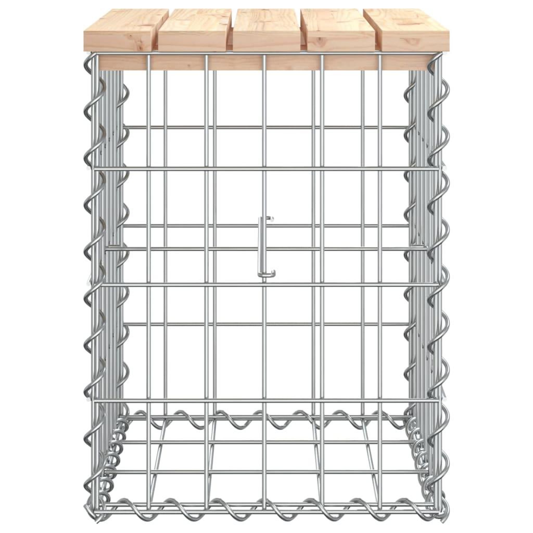 Voir la diapositive 4 : VIDAXL Banc de jardin design de gabion 33x31x42 cm bois massif de pin