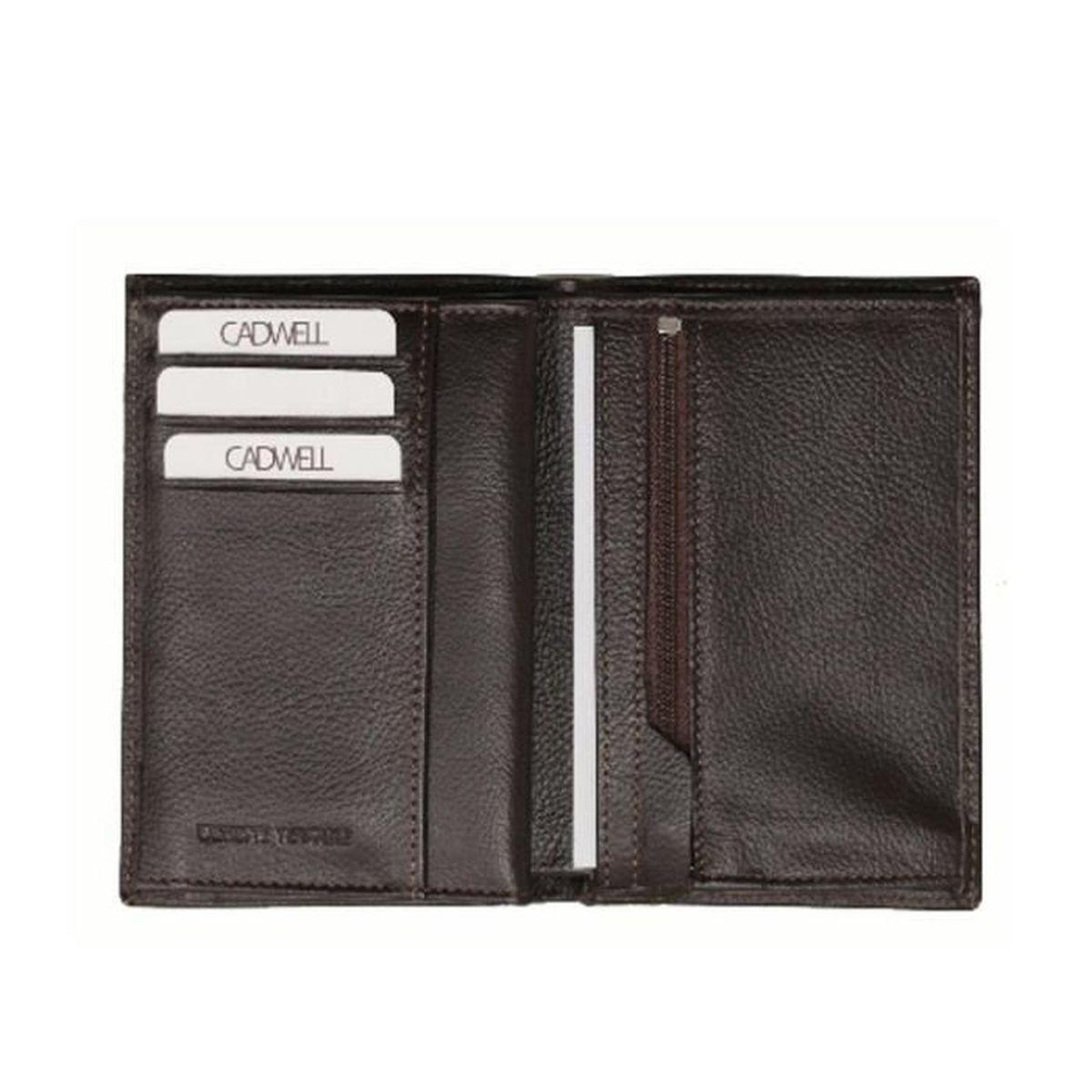 Voir la diapositive 2 : Cadwell Portefeuille 2 Volets Cadwell Marron