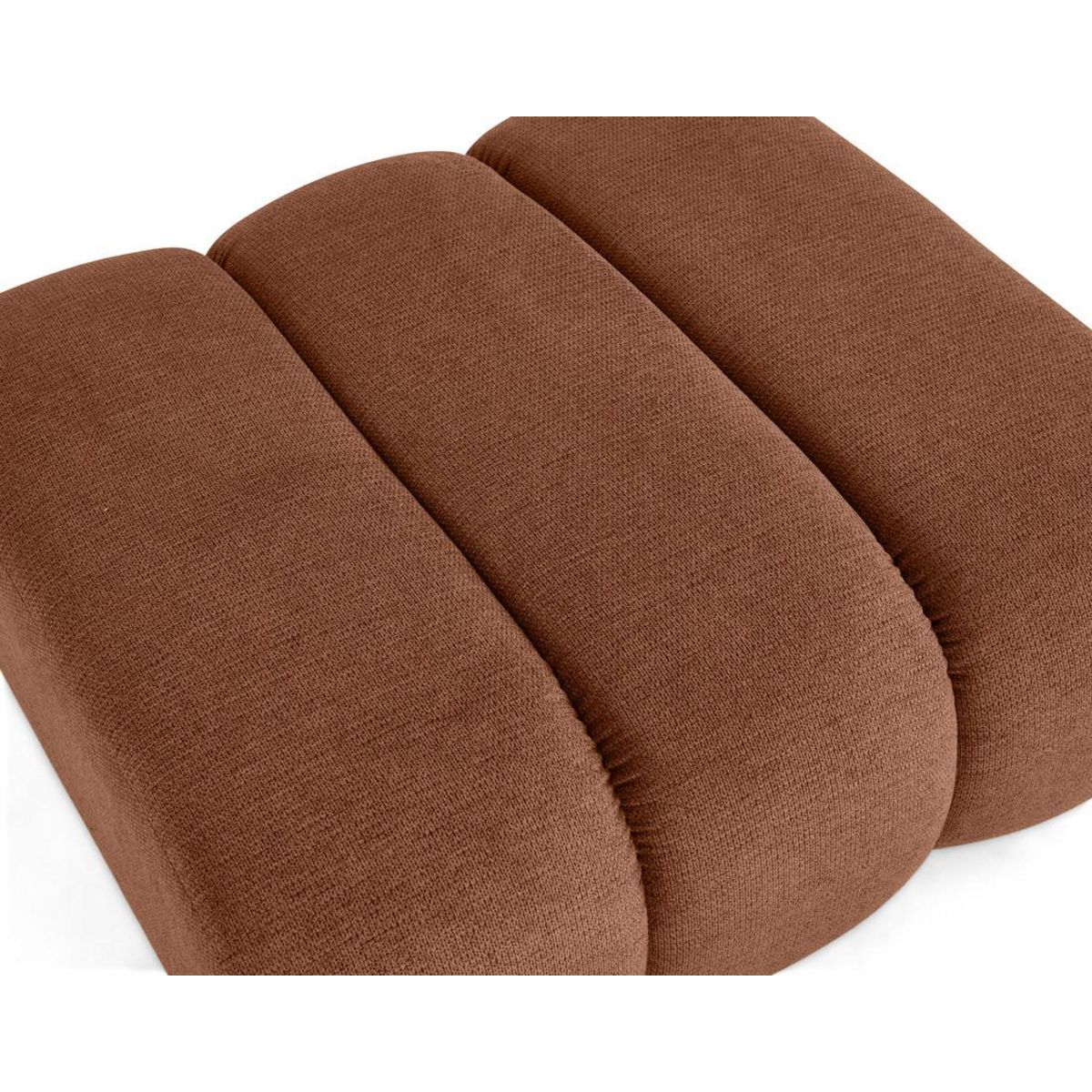 LISA DESIGN Debbie - pouf en tissu texturé