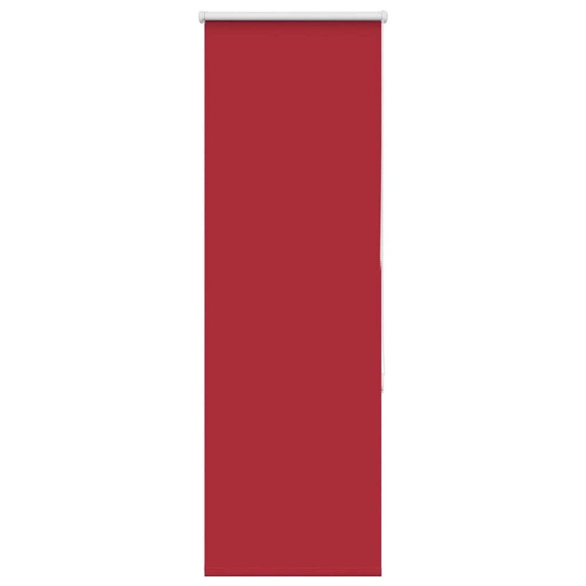 VIDAXL Store enrouleur occultant rouge largeur du tissu 50,7 cm