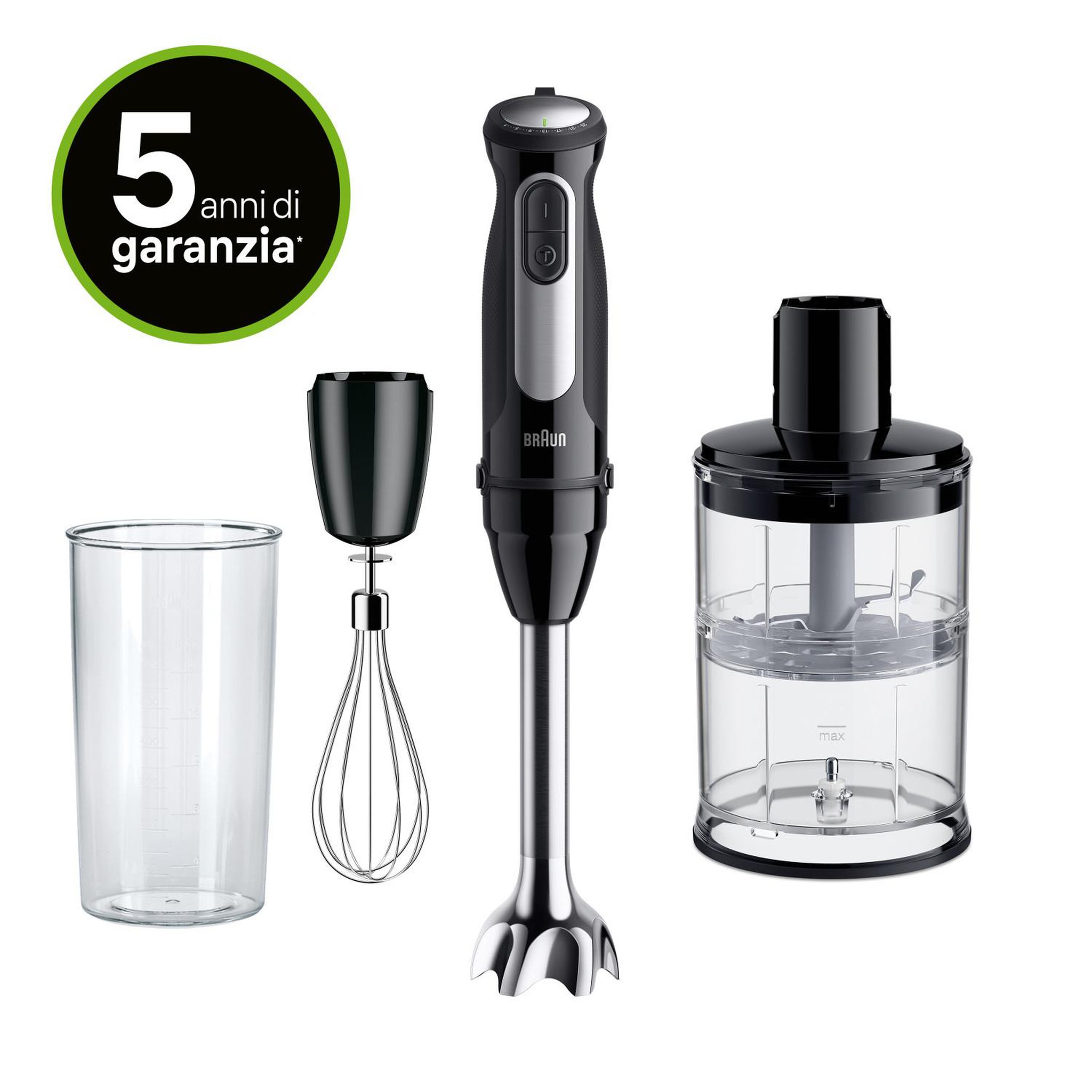 Voir la diapositive 3 : BRAUN Mixeur plongeant Braun MultiQuick 5 Pro MQ55254M