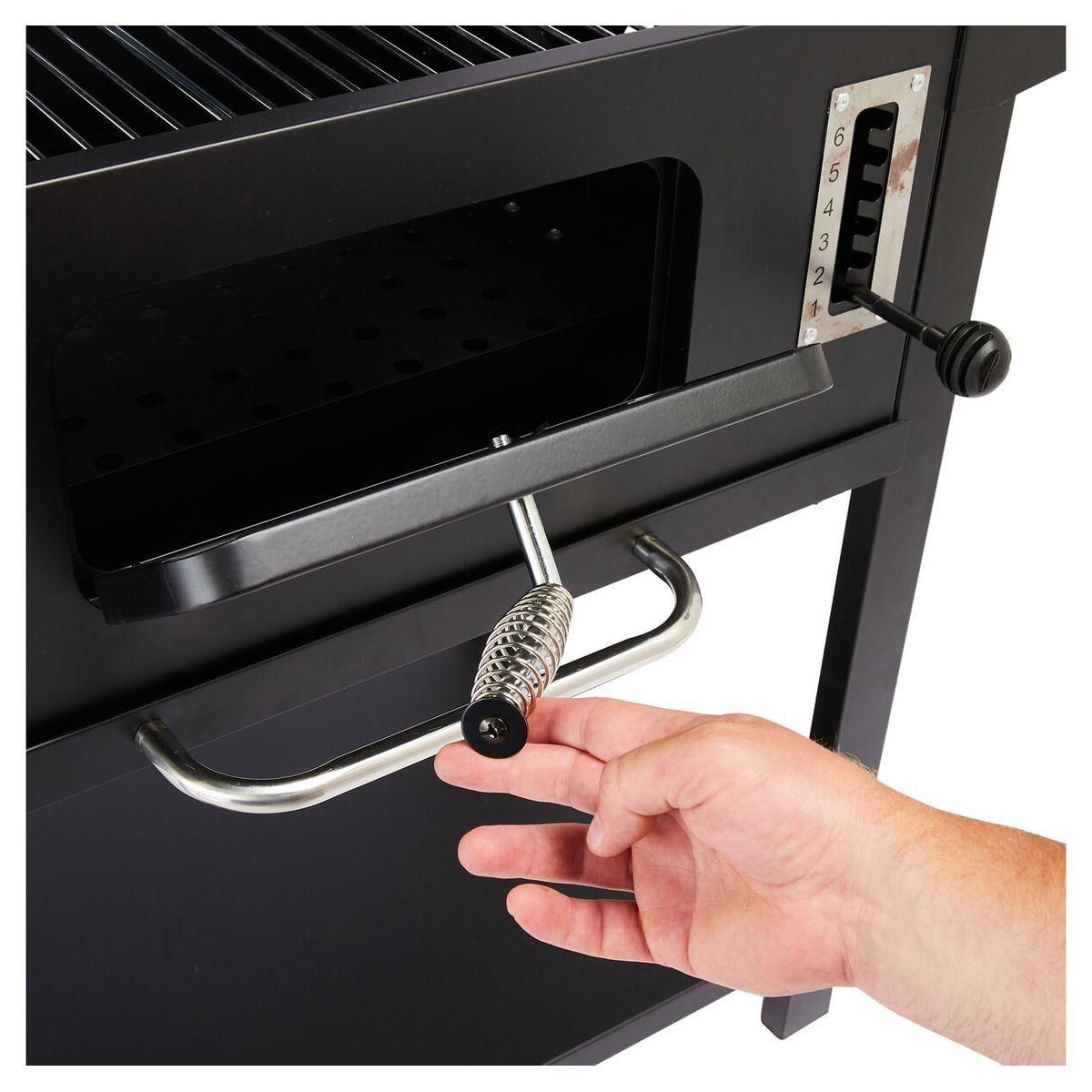 GARDENSTAR Barbecue charbon - Acier - 61x45.5cm - TITAN