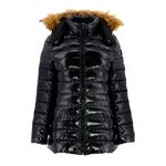 JUSTOVERTHETOPJOTT Doudoune mi-longue laquée  Femme Jott Perle Laquee 999. Coloris disponibles : Noir