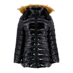 JUSTOVERTHETOPJOTT Doudoune mi-longue laquée  Femme Jott Perle Laquee 999. Coloris disponibles : Noir