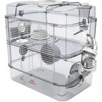  ZOLUX Cage sur 2 étages pour hamsters, souris et gerbilles - Rody3 duo - L 41 x p 27 x h 40,5 cm - Blanc