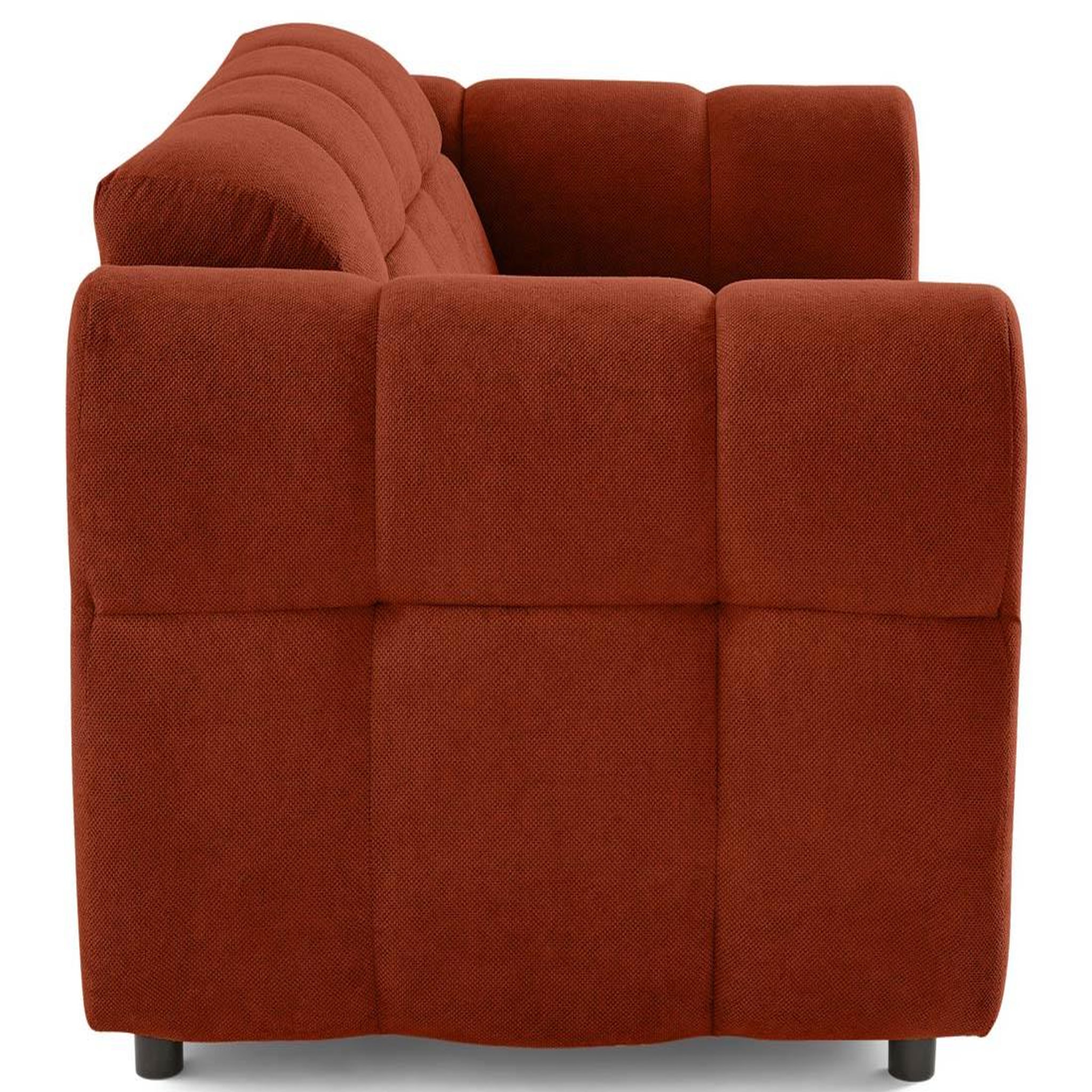Voir la diapositive 4 : BEST MOBILIER Ray - canapé droit 2 places en tissu texturé