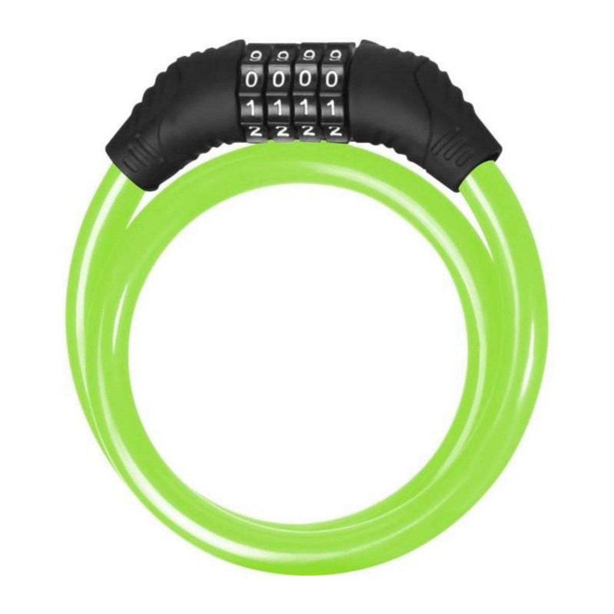 BEEPER Antivol trottinette et vélo - BEEPER - Câble 60 cm - Code 4 chiffres - Vert