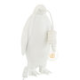 Voir la diapositive 1 : Paris Prix Lampe à Poser en Résine  Pingouin  35cm Blanc