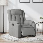 VIDAXL Fauteuil inclinable electrique Gris clair Tissu