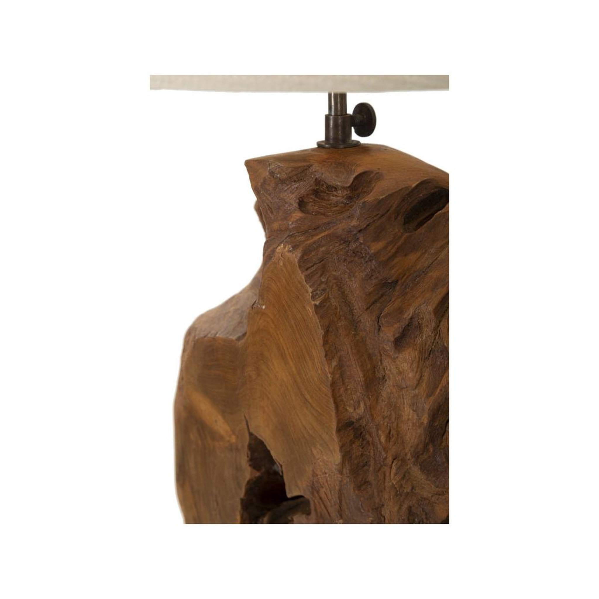 Voir la diapositive 4 : Paris Prix Lampe à poser en teck  kepala  69cm marron