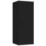 Voir la diapositive 2 : VIDAXL Armoire murale suspendue Noir 34,5x34x90 cm Bois d'ingenierie