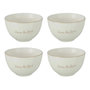 Voir la diapositive 1 : Paris Prix Lot de 4 Bols en Porcelaine  Ilene  10cm Blanc