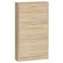 Voir la diapositive 5 : VIDAXL Armoire a chaussures Chene 59x17x108 cm Bois d'ingenierie
