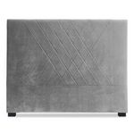 Paris Prix Tête de Lit en Velours  Jones  140cm Gris
