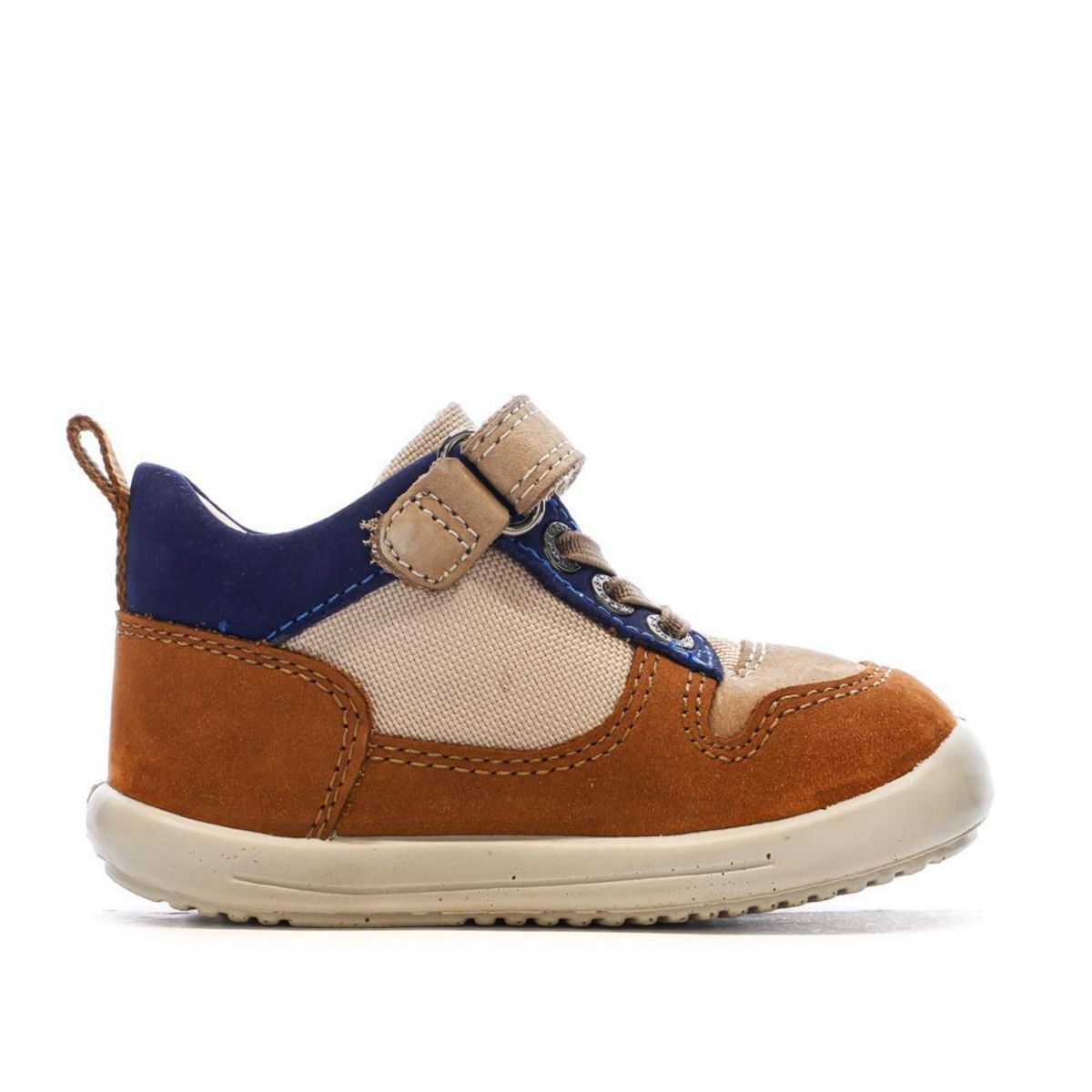 Kickers Baskets Hautes /Beige Garçon Kickers Bottillon