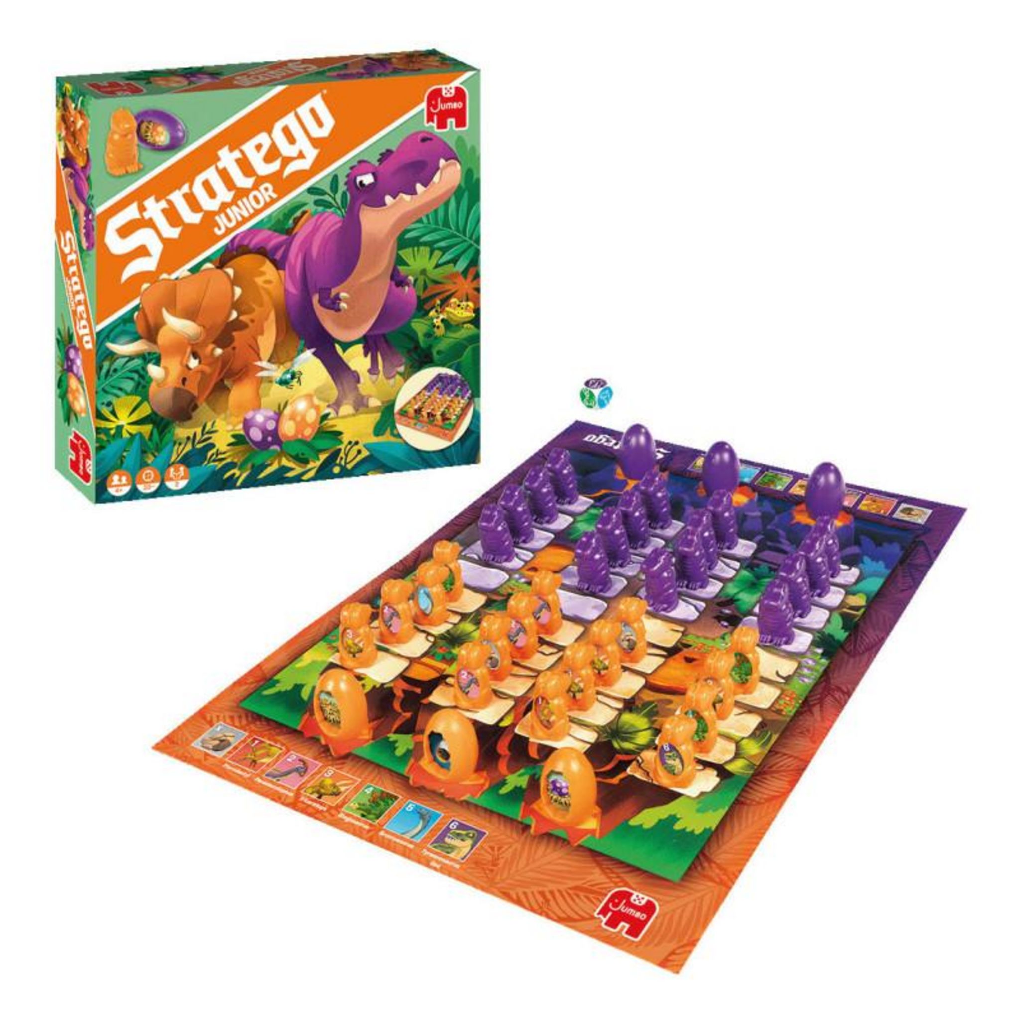 Jumbo Jumbo - Stratego Junior Dinos Board Game 19959 pas cher - Auchan.fr