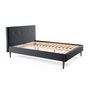 Voir la diapositive 4 : BEST MOBILIER Monet - lit - 140x190 - sommier inclus - en tissu