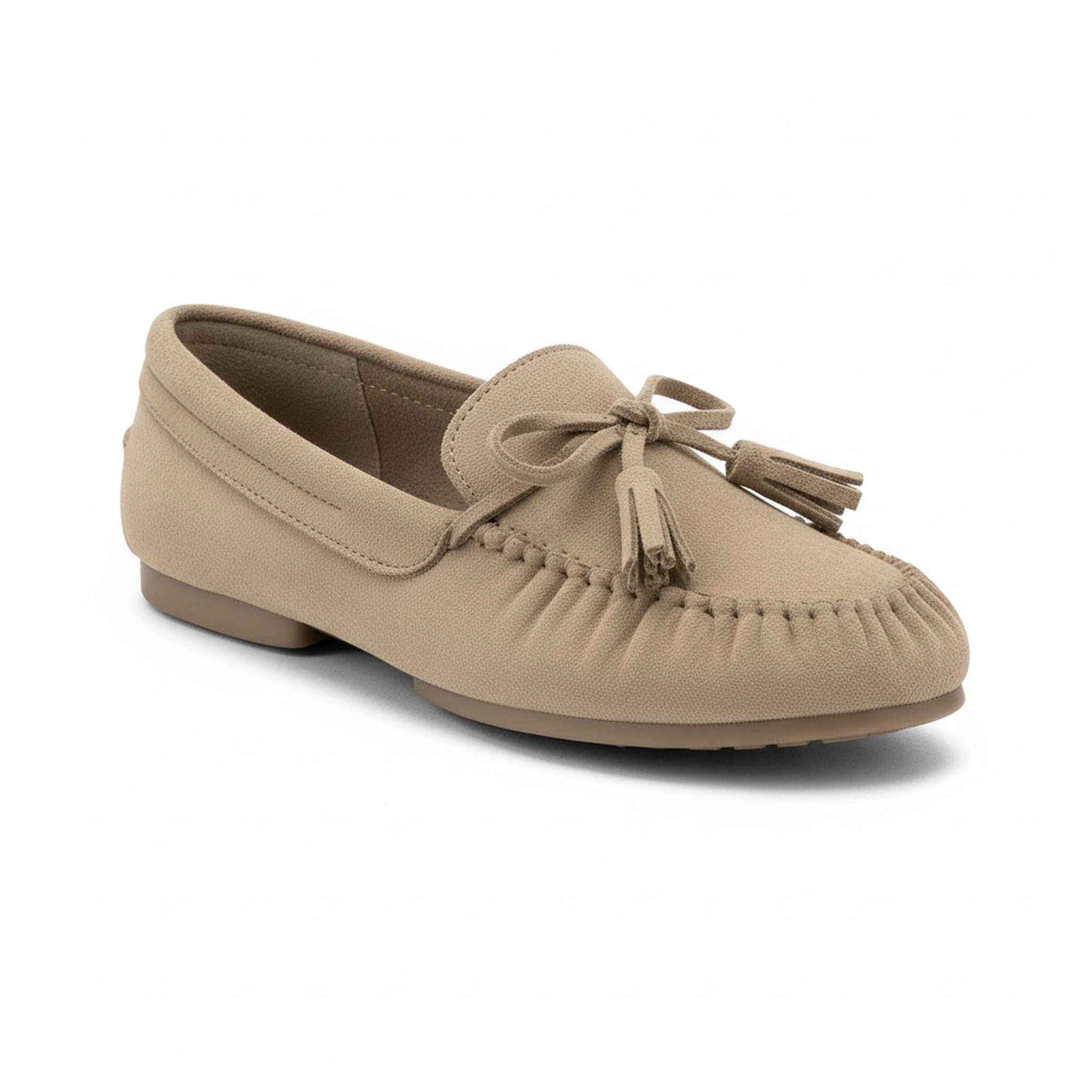 Voir la diapositive 1 : OZABI Ozabi mocassins femme bobo chic nœud pampilles daim synthétique