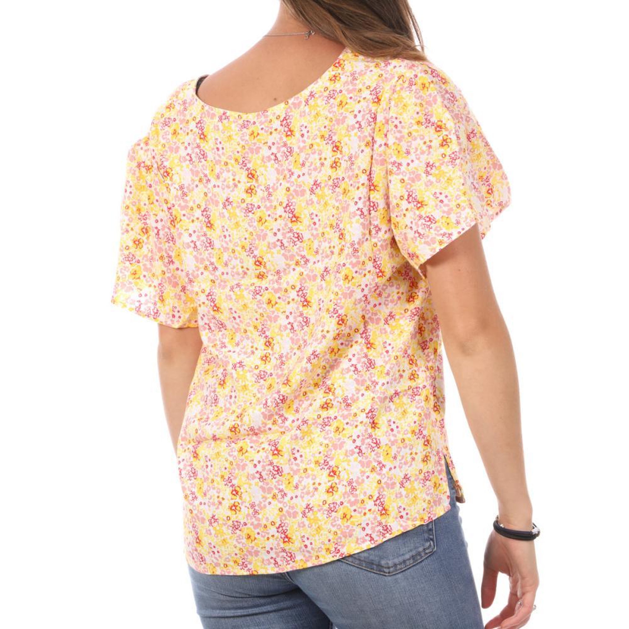 Voir la diapositive 2 : Vero Moda Top Imprimé /Jaune Femme Vero Moda Swf