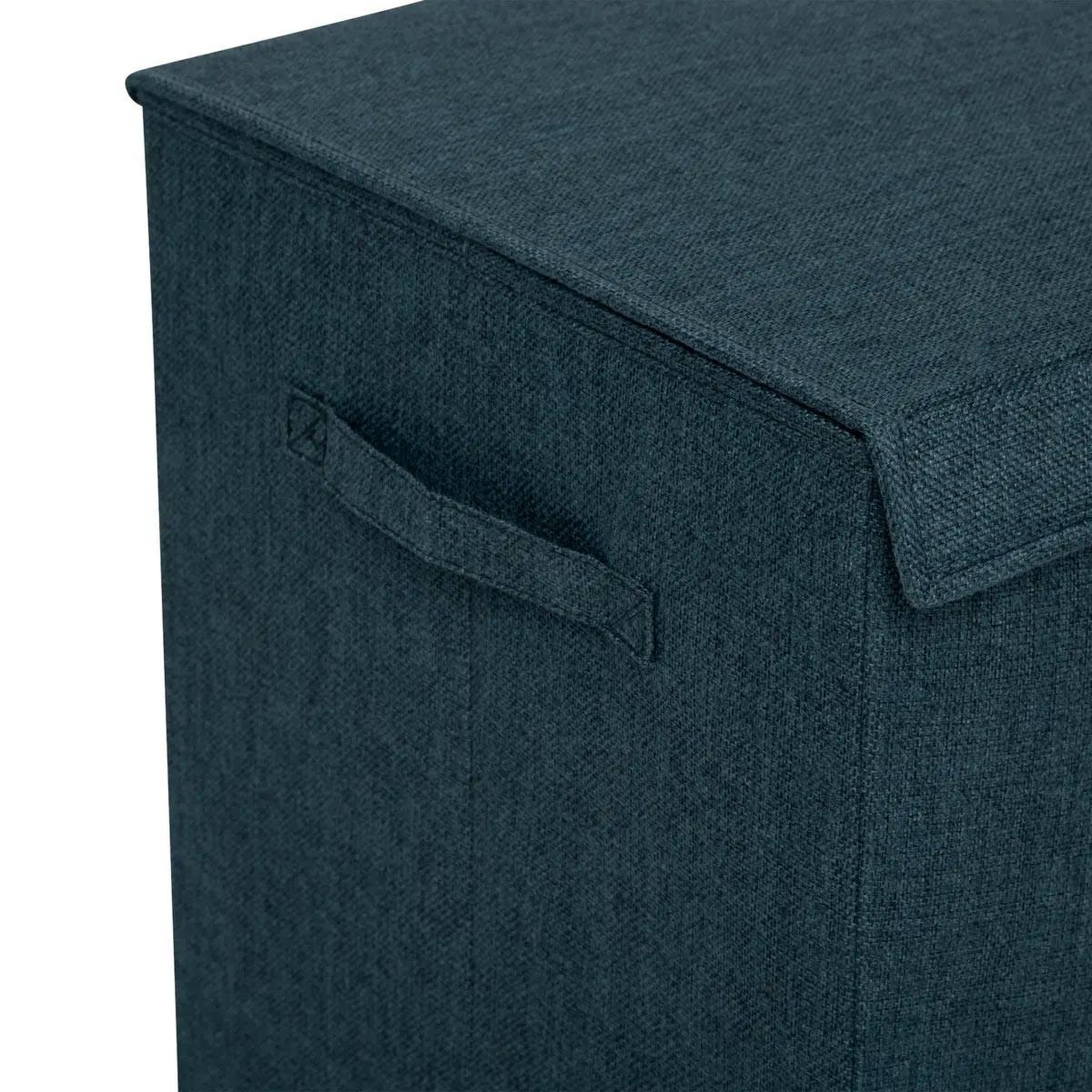 Voir la diapositive 3 : FIVE Panier à linge avec séparateur  colors  74l bleu pétrole