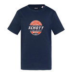 Schott T shirt  Garçon Schott USTOUR. Coloris disponibles : Bleu