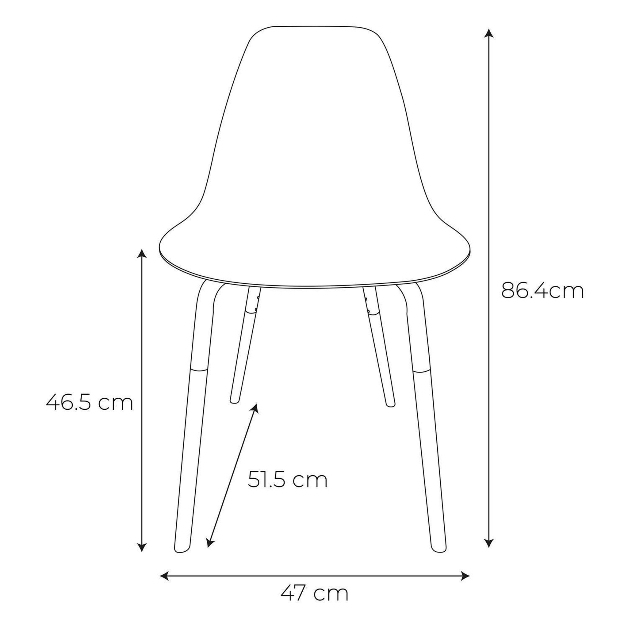 Voir la diapositive 3 : The Home Deco Factory Chaises scandinave phenix en plastique et métal - transparent