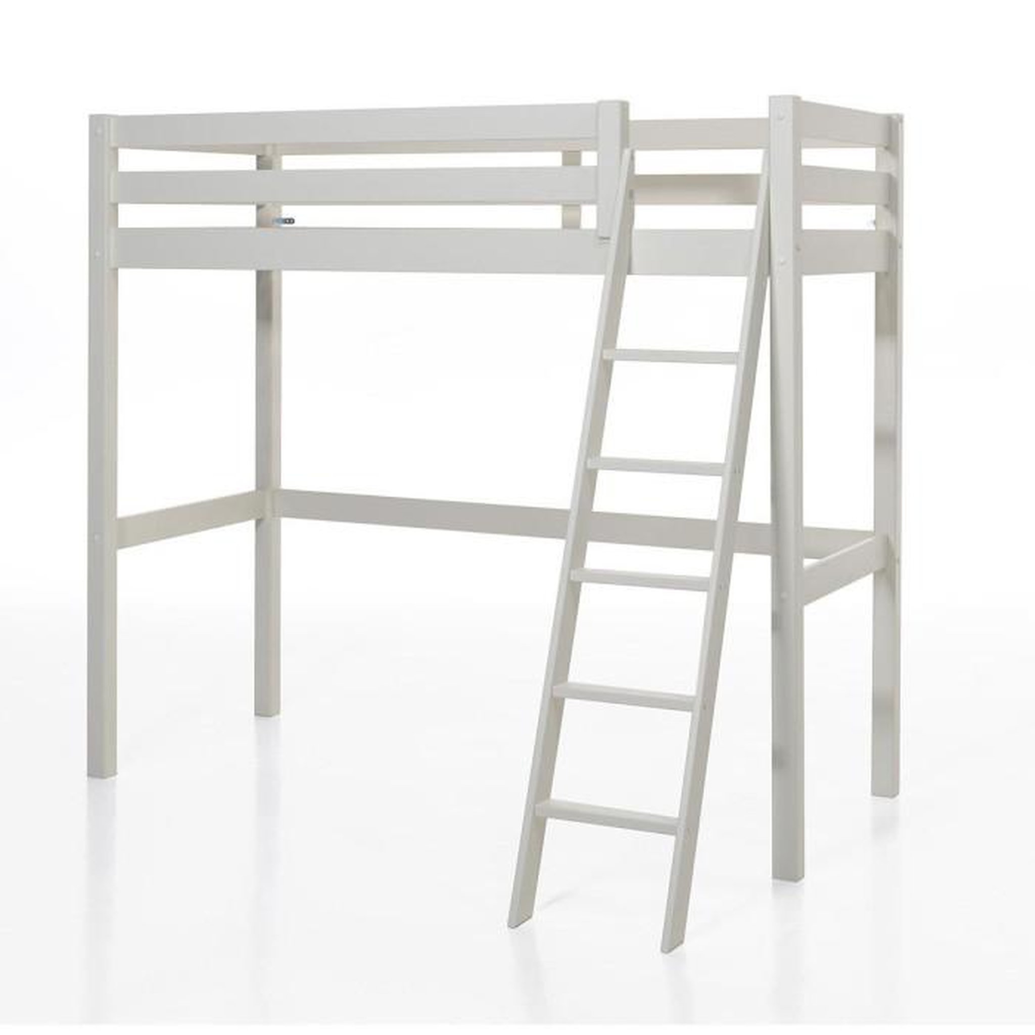 Voir la diapositive 2 : Paris Prix Pack - Lit Mezzanine Enfant, Commode & Fauteuil-Lit  Pino  Blanc