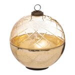 ATMOSPHERA Boîte Déco en Verre  Boule  15cm Or
