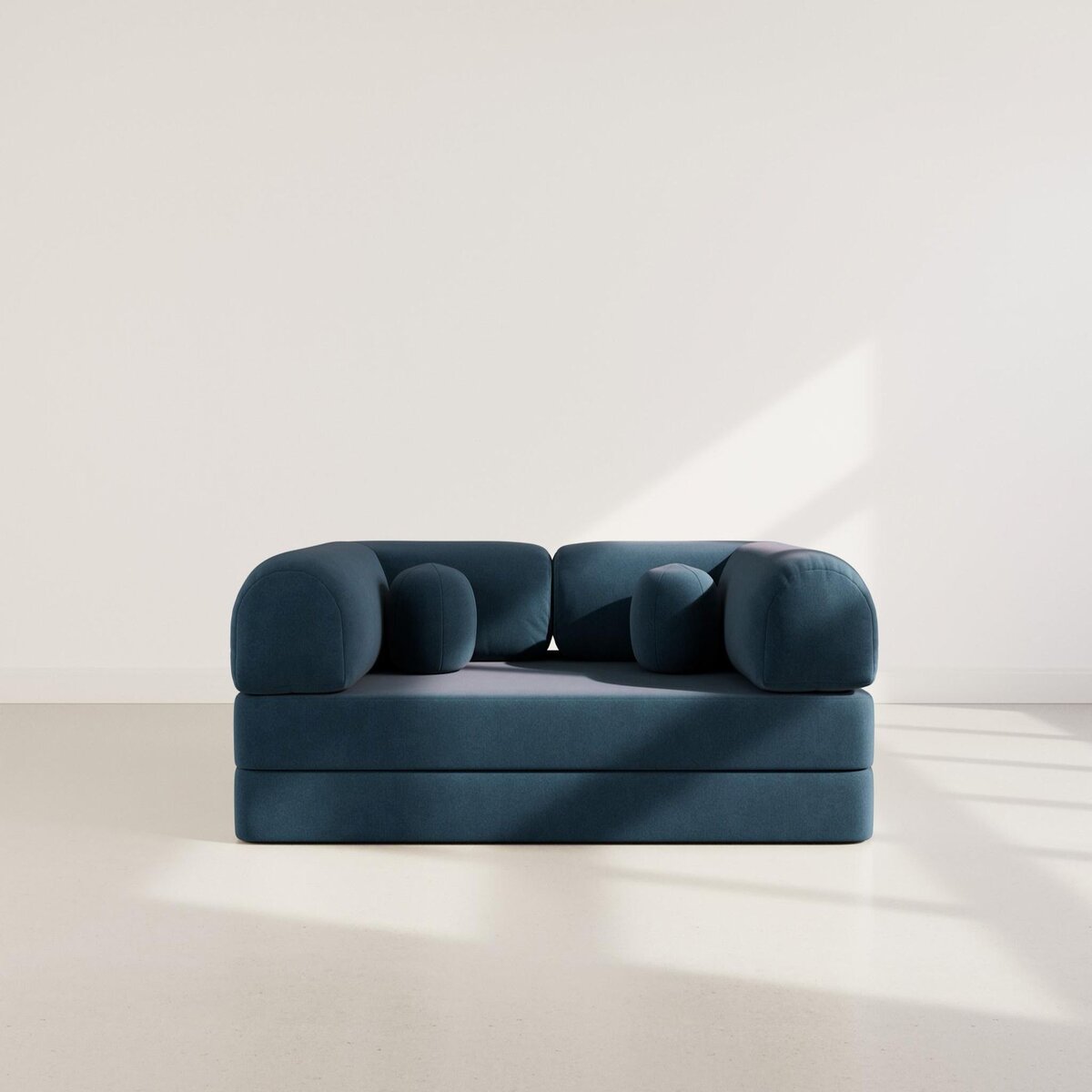 LISA DESIGN Nebula - canapé 3 places convertible en velours texturé