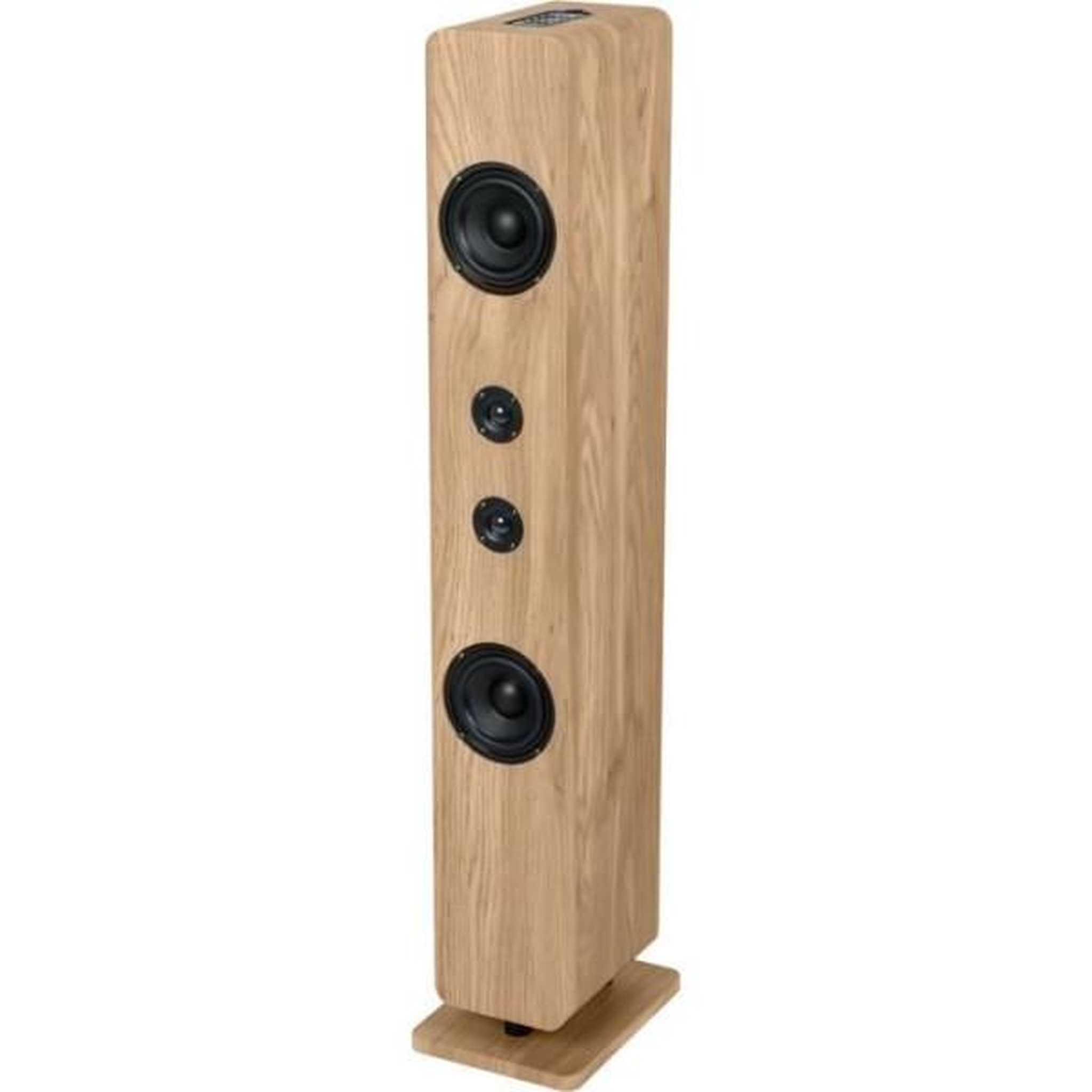 Voir la diapositive 2 : THOMSON Enceinte Colonne Haute Qualite Tour de son Bluetooth - THOMSON - Bois/Noir - 120W, Optique, USB, Égaliseur, TWS, Télécommande, Alim. 230V