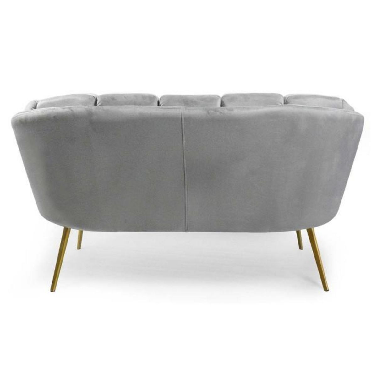 Paris Prix Canapé 2 Places en Velours  Dabren  138cm Argent