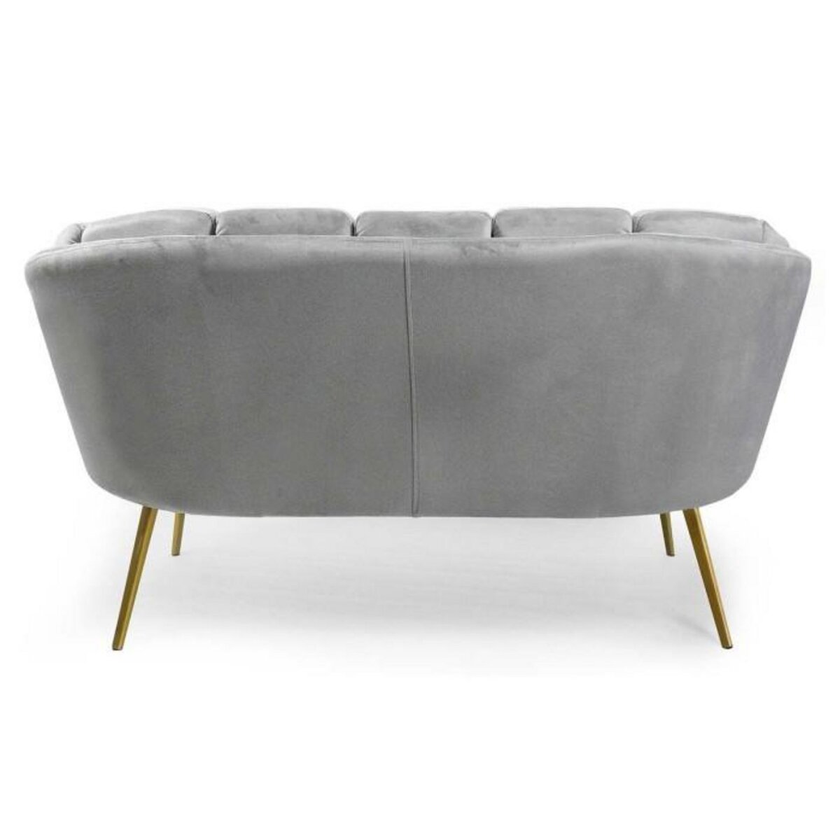 Paris Prix Canapé 2 Places en Velours  Dabren  138cm Argent