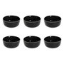 Voir la diapositive 1 : SECRET DE GOURMET Lot de 6 Coupelles  Terre Inconnue  15cm Noir