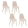 Voir la diapositive 1 : ATMOSPHERA Lot de 4 chaises Loka en tissu