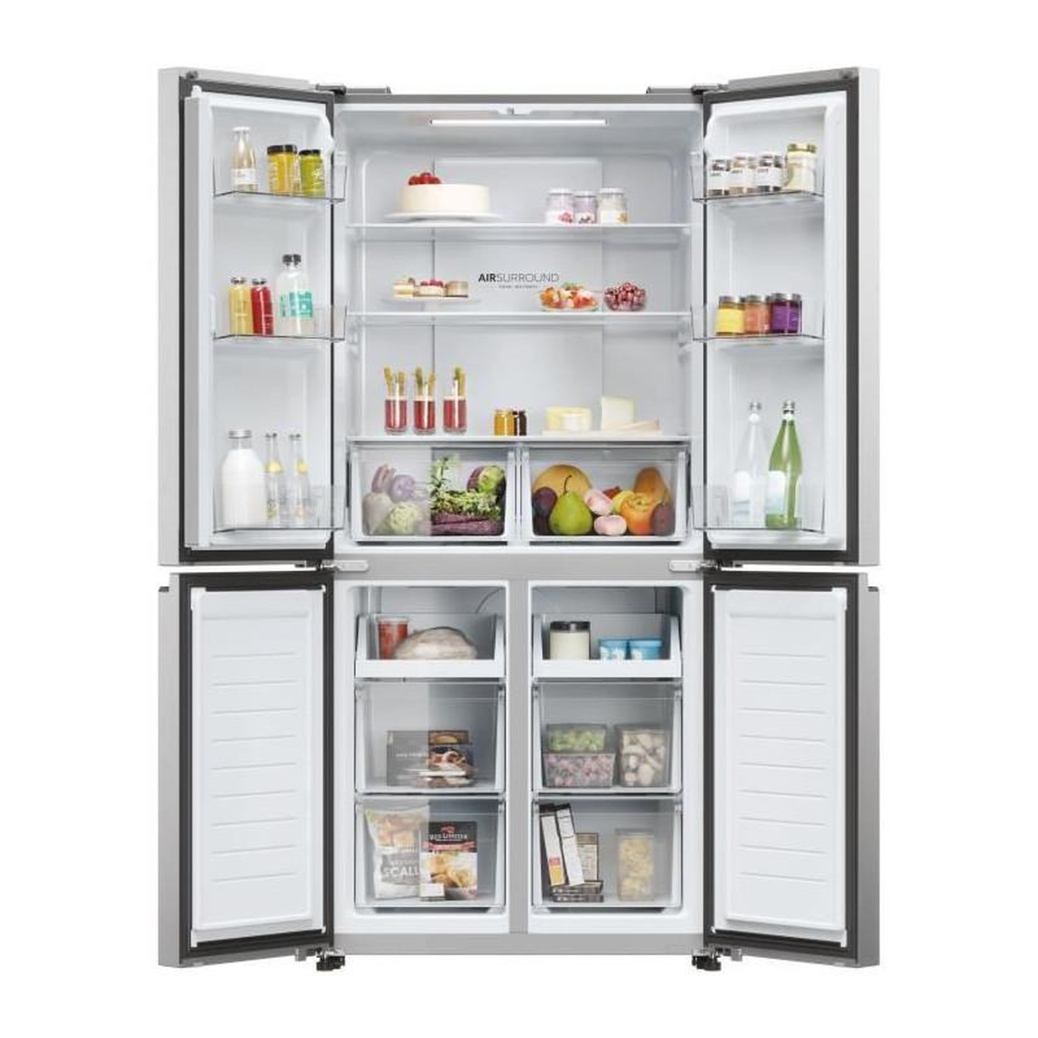 Voir la diapositive 5 : HAIER Réfrigérateur américain 83cm 467l nofrost - hcr3818enmm