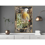 Voir la diapositive 2 : Paris Prix Affiche Murale Encadrée  Composition with Gold Parrot