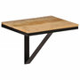 Voir la diapositive 1 : VIDAXL Etagere murale 40x30x32 cm bois massif de manguier et fer