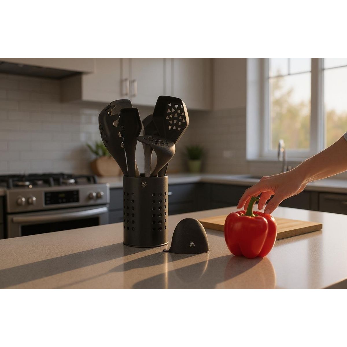 BJORN Set d'ustensiles de cuisine en thermoplastique JESPER - 9 pièces