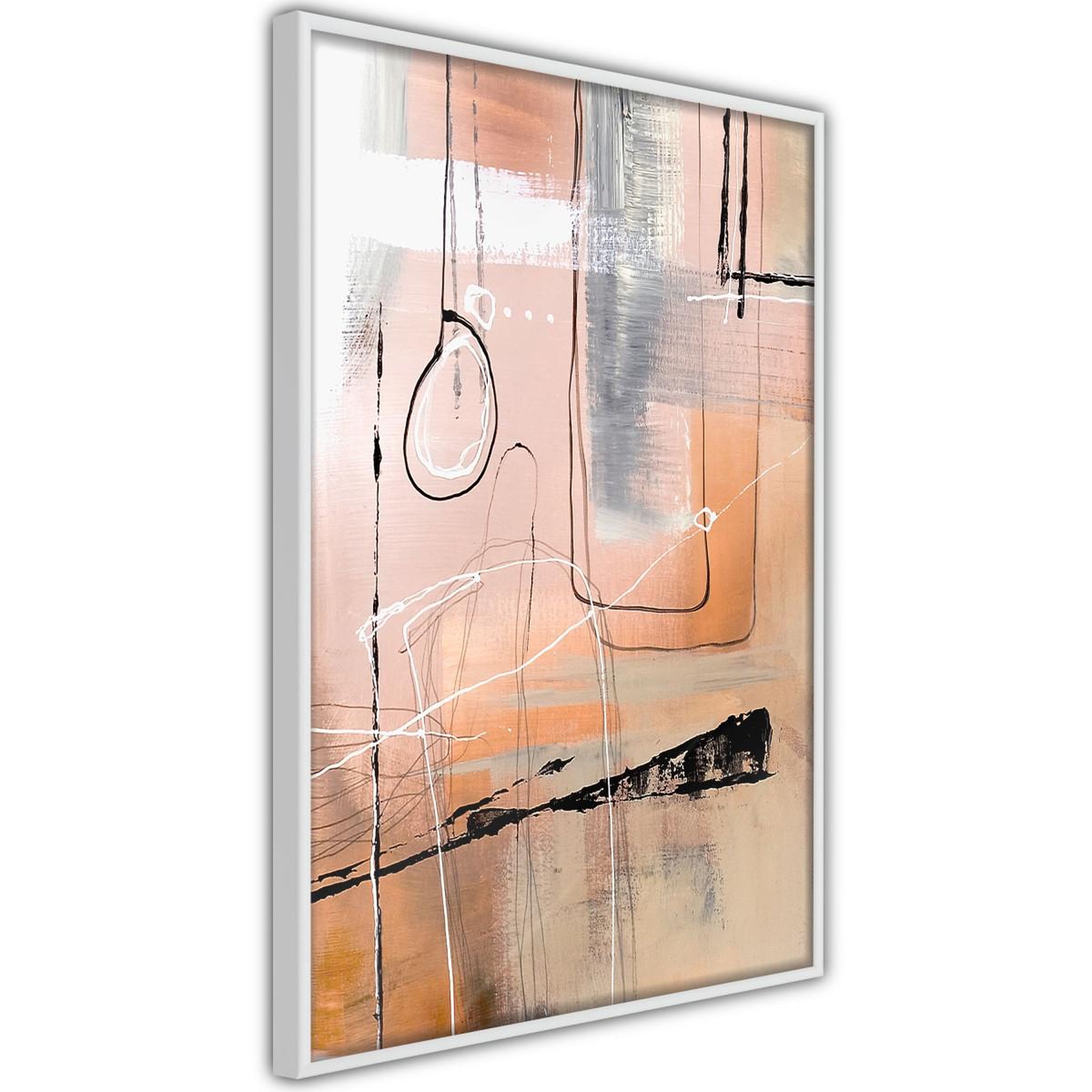 Paris Prix Affiche murale encadrée  pastel abstraction