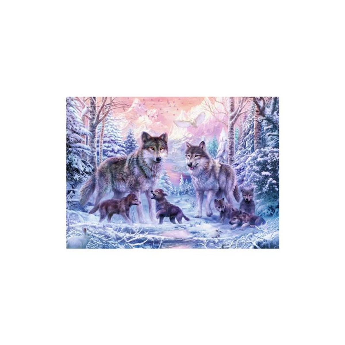 RAVENSBURGER Puzzle 1000 pièces Ravensburger Loups arctiques