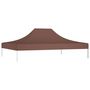 Voir la diapositive 3 : VIDAXL Toit de tente de reception 4x3 m Marron 270 g/m^2