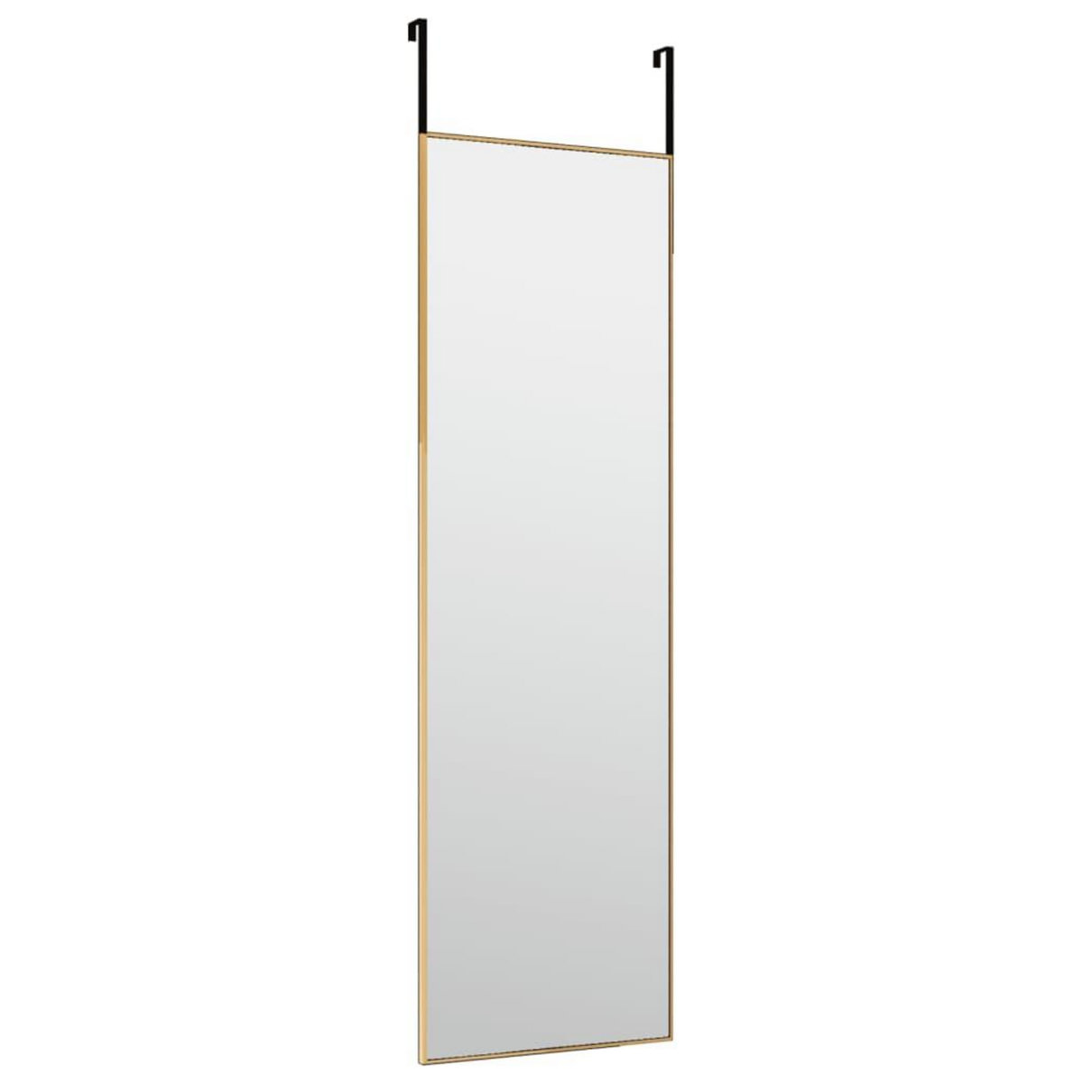 VIDAXL Miroir de porte Dore 30x100 cm Verre et aluminium