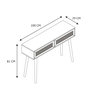 Voir la diapositive 5 : Paris Prix Console 2 Tiroirs en Bois  Bali  100cm Naturel