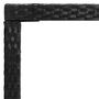 Voir la diapositive 4 : VIDAXL Table bar de jardin Noir 130x60x110 cm Resine tressee et verre