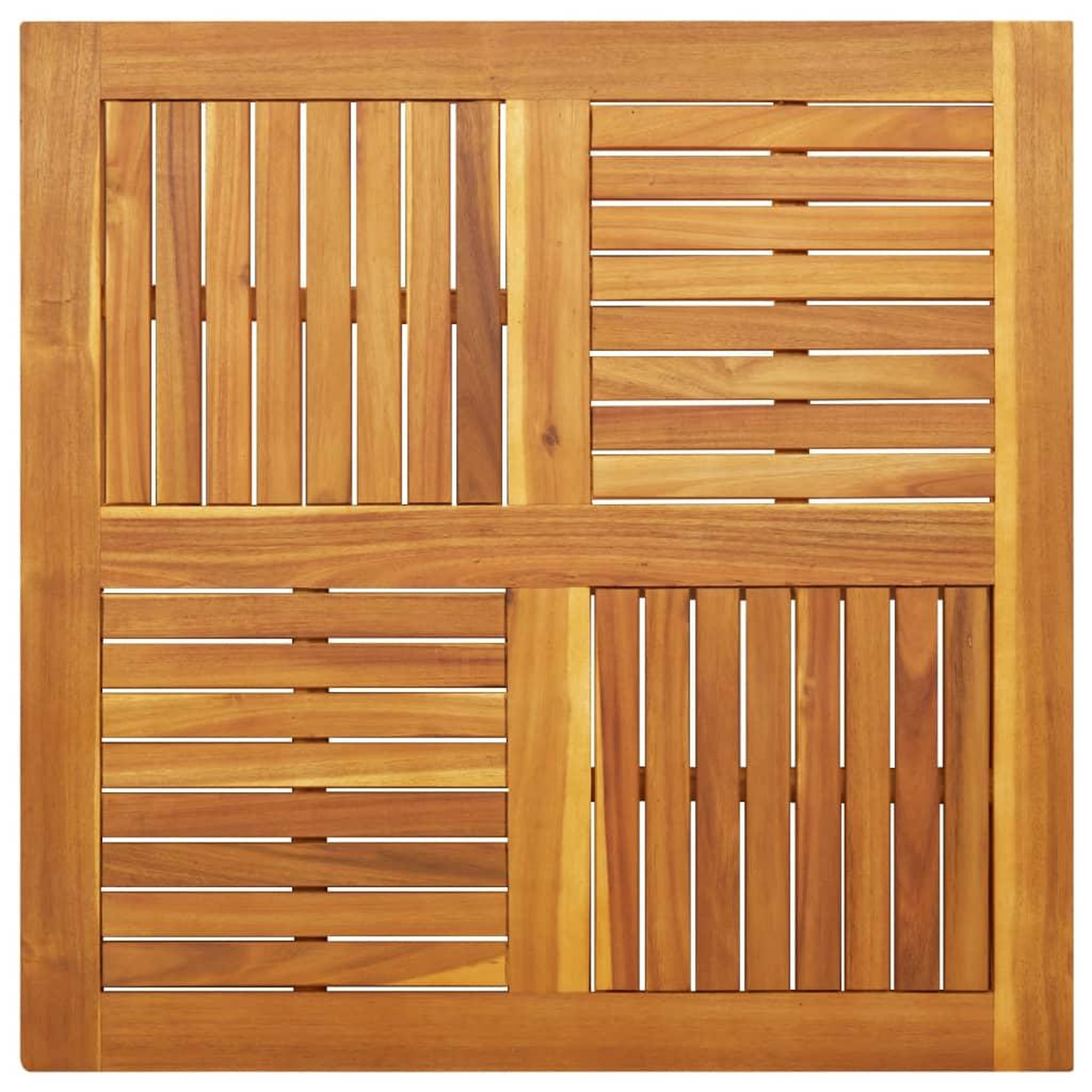 Voir la diapositive 2 : VIDAXL Dessus de table 90x90x2,2 cm carre bois massif d'acacia