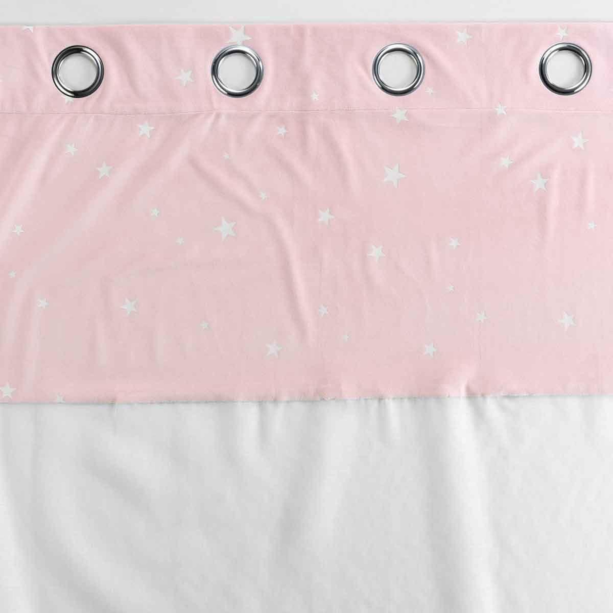 Voir la diapositive 3 : Douceur d'Intérieur Rideau voilage phosphorescent  moonlight  140x280cm rose